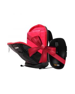 Bundle E-Train Laptop Carry Bag, 15.6", Backpack - BG-09-0 + 2B Wireless Mouse, 2.4G, 1000DPI , Black - MO-30-4