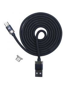 Lavvento Magnetic Cable with 2Micro USB, 5 Pin Connectors, 1M - Black