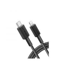 Anker 322 USB-C to Lightning Cable, Braided, 6FT, Black  | blackbox