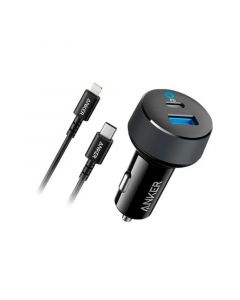 Anker Car Charger PD 2Port USB-C&USB-A, 30W with 3ft | blackbox