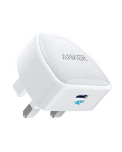 Anker Power Port III Nano Charger 20W, USB-C, White |  blackbox