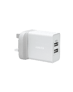 Anker Wall Charger 2-Port USB Charger, 24W, White | blackbox