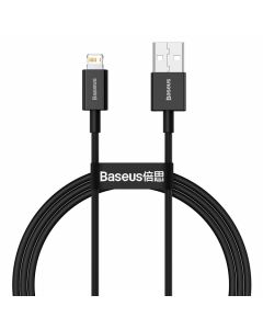 Baseus Superior USB to Lightning fast charging data cable, 2,4A ,1m, Black - CALYS-A01