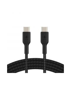 Belkin Boost Braided USB-C to USB-C Cable, Black - CAB004bt1MBK