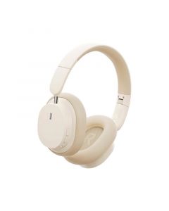 Baseus D05 Wireless Over Ear Headphones, Bluetooth, Creamy - NGTD020202