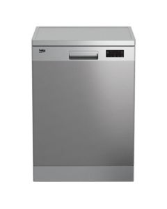 Beko Dishwasher 6 Program, 14 Place Setting, Silver - DFN16411S