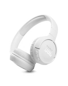 JBL Tune Wireless On-Ear Headphones with Purebass Sound, White- JBLT510BTWHT