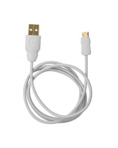 Lavvento Micro USB cable 5 Pin, 1M, White - DC-14-W
