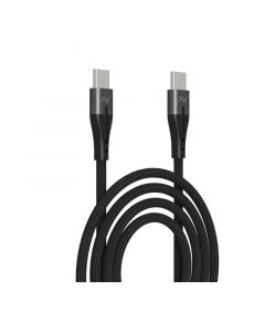 LAvvento Type-C to Type-C Charging Cable, Fast Charging, 100W, 1M, Black - MP-47-4