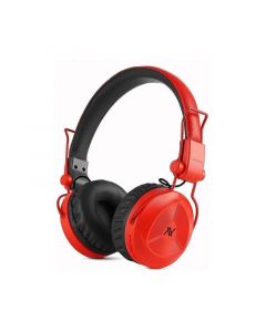 Lavvento Wireless Colorful Headphone With Mic, Bluetooth, Red - HP-23-5
