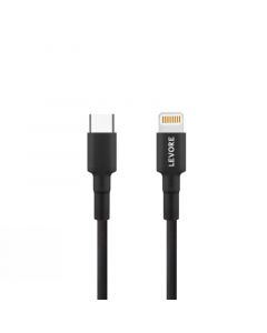 Levore Plastic Cable TPE USB-C to Ligthning 1M, Black - LCS411-BK