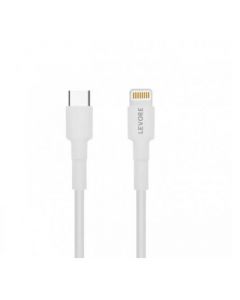 Levore Plastic Cable TPE USB-C to Ligthning 1M, White - LCS411-WH