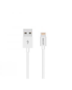 Levore Plastic Cable USB-A to Lightning 1M, White - LCS111-WH