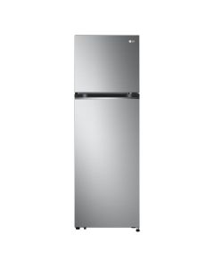 LG Refrigerator 2 Doors Smart Inverter, 9.3Ft, 264Ltr, Top Freezer, Silver - LT11CBBSIV