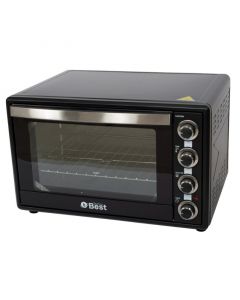 Techno Best Electric Oven , 60L Capacity, Grill, 2200W, DOUBLE GLASS DOOR, Black