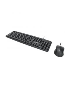 Manhattan Desktop Combo Wired keyboard & Optical Mouse, Black - 178464 - KB-70-7