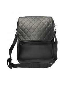 MLR Cross Bag 7x10x35cm, Genuine Lamb Leather, Black