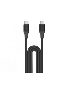 Momax 1-Link Flow Silicone USB-C to USB-C Charging Cable, 60W, 1.2m, Black - DC23D