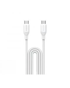 Momax 1-Link Flow Silicone USB-C to USB-C Charging Cable, 60W, 1.2m, White - DC23W
