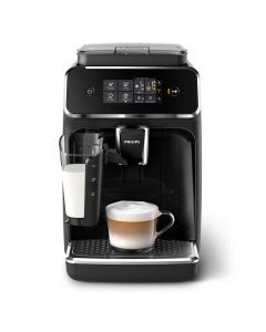 Philips Automatic Espresso Machines 5 Beverages, LatteGo, Glossy Black - EP2231/43