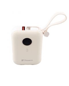 PowerN power Bank with cables, 10000mAh, 22.5W PD, White - PN10MQP