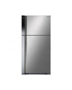 HITACHI Refrigerator 2 doors 19.43 feet, 550 L, Platinum silver- R-V700PS7K BSL