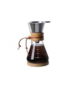 REBUNE Chemex Dripper Coffee Maker 600ml, Stainless Steel Filter - RWG-600