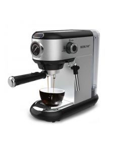 Rebune coffee maker, espresso making, 1450 watts, 1 liter water tank - 15 bar pump, gray - RE6-034