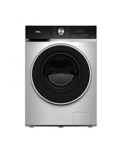 TCL Front Load Washing Machine 8kg, Dry 100% , Electric control, Silver - TWD-C805S