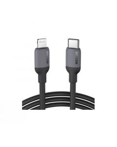 Ugreen USB-C to Lightning Silicone Cable, 1m, Black - 20304