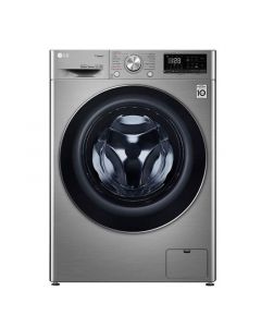 LG Washing Machines Front Load, 9 kg ,Dryer 100% 6kg ,1400 Cycle ,Silver - WSV0906XM