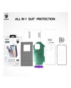 X Wolf DEER Shockproof Compact Protective Package for iPhone 15, Clear - 4010006
