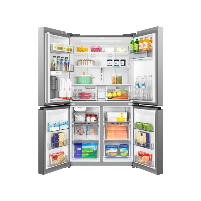 Midea Side-by-Side Refrigerator, 4 Doors, 22.7 FT, 641 L, Quattro